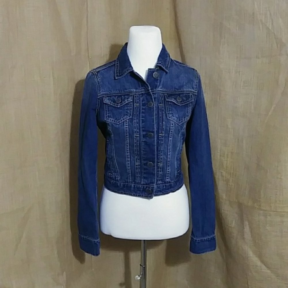 Aeropostale Brand Classic Women's Denim Jean Jacket Coat EUC Size Medium